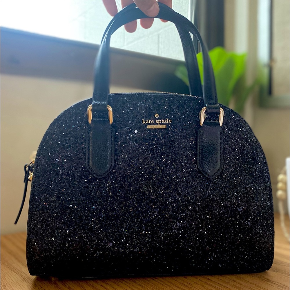 KATE SPADE Sylvia Glitter mini dome satchel